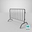 3D barrier fence model