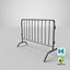 3D barrier fence model