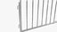 3D barrier fence model