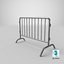 3D barrier fence model