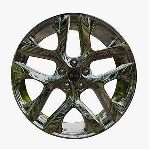 3D 2019 KIA Sorento 19inch Chrome Wheel model