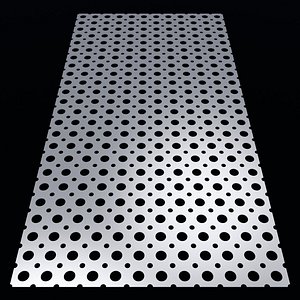 Perforated panel with 24 percent opening 25O143 3D model