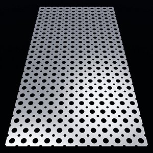 Perforated panel with 24 percent opening 25O143