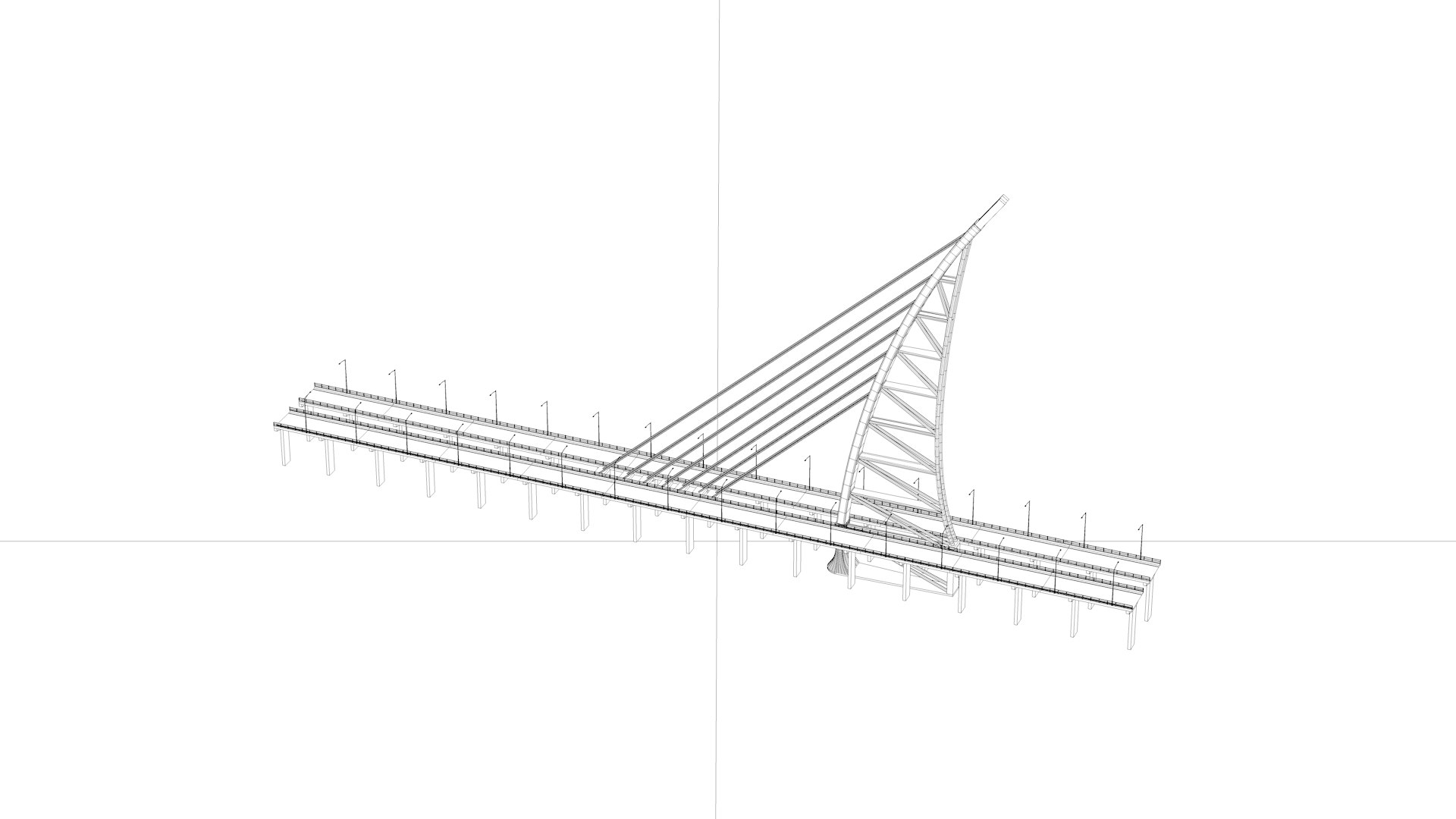 3D Sheikh Jaber Al-Ahmad Al-Sabah Causeway Model - TurboSquid 2352688