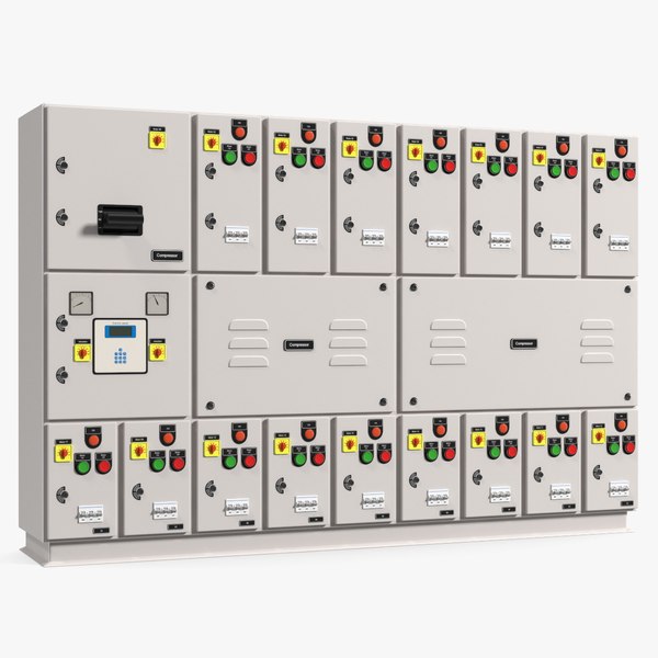 modelo 3d Panel de distribución eléctrica industrial - TurboSquid 2244467