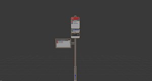 3D bus stib stop