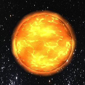 Low poly sun
