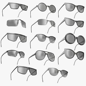 3D model Polaroid Sunglasses 12 Augmented Reality VR / AR / low-poly