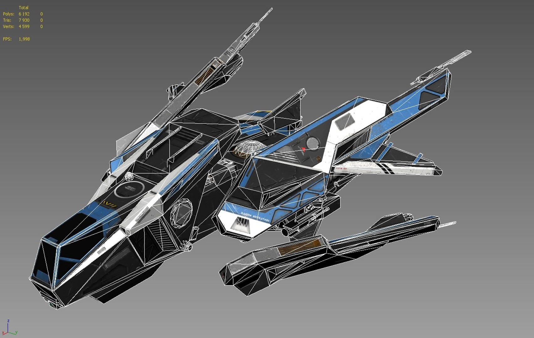 3d Model Space Fighter