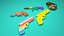 Waffen Pop It Zappelspielzeug-Set