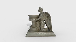 Angel candle holder model