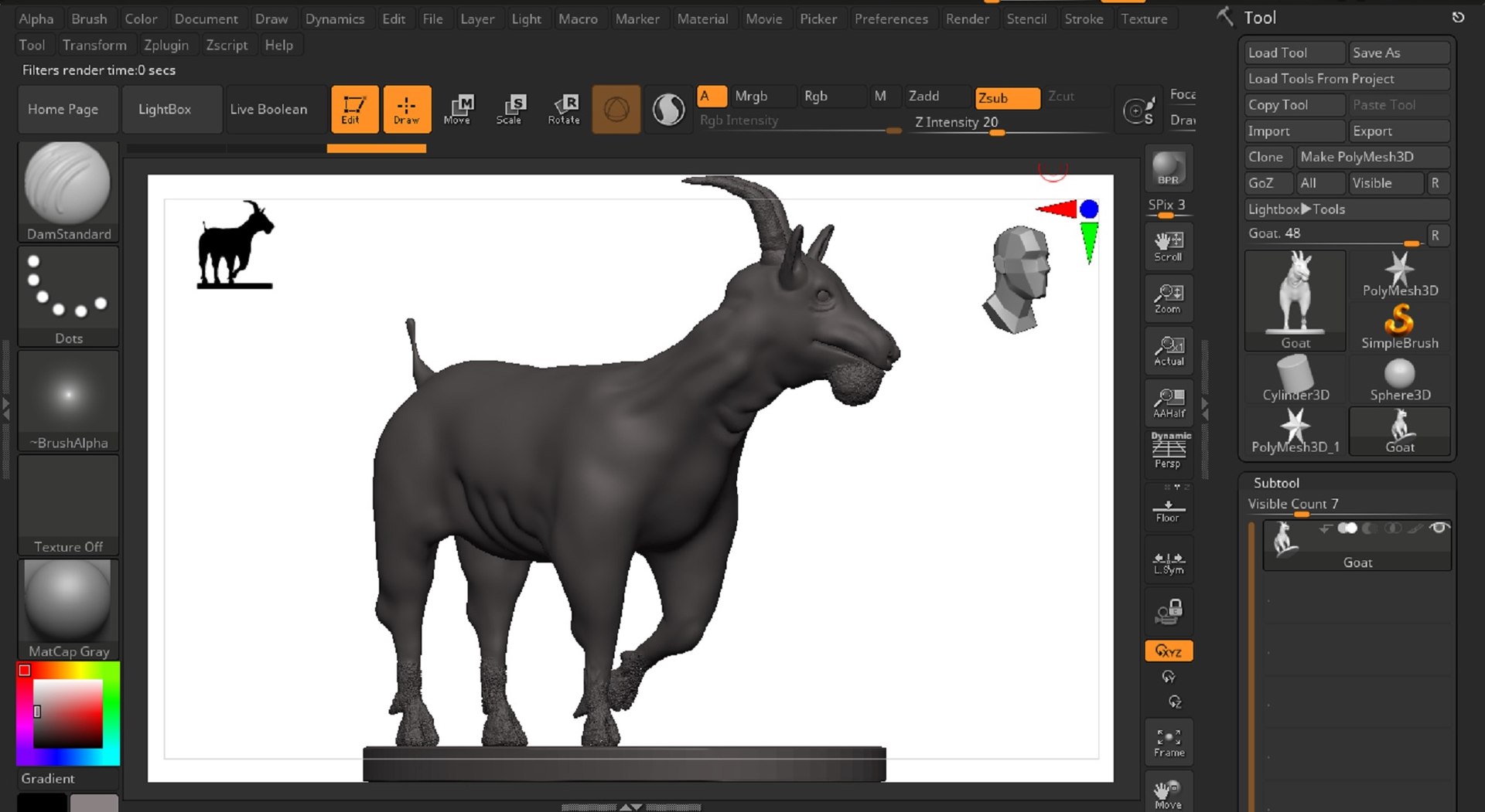 Goat 3D Model - TurboSquid 1850338