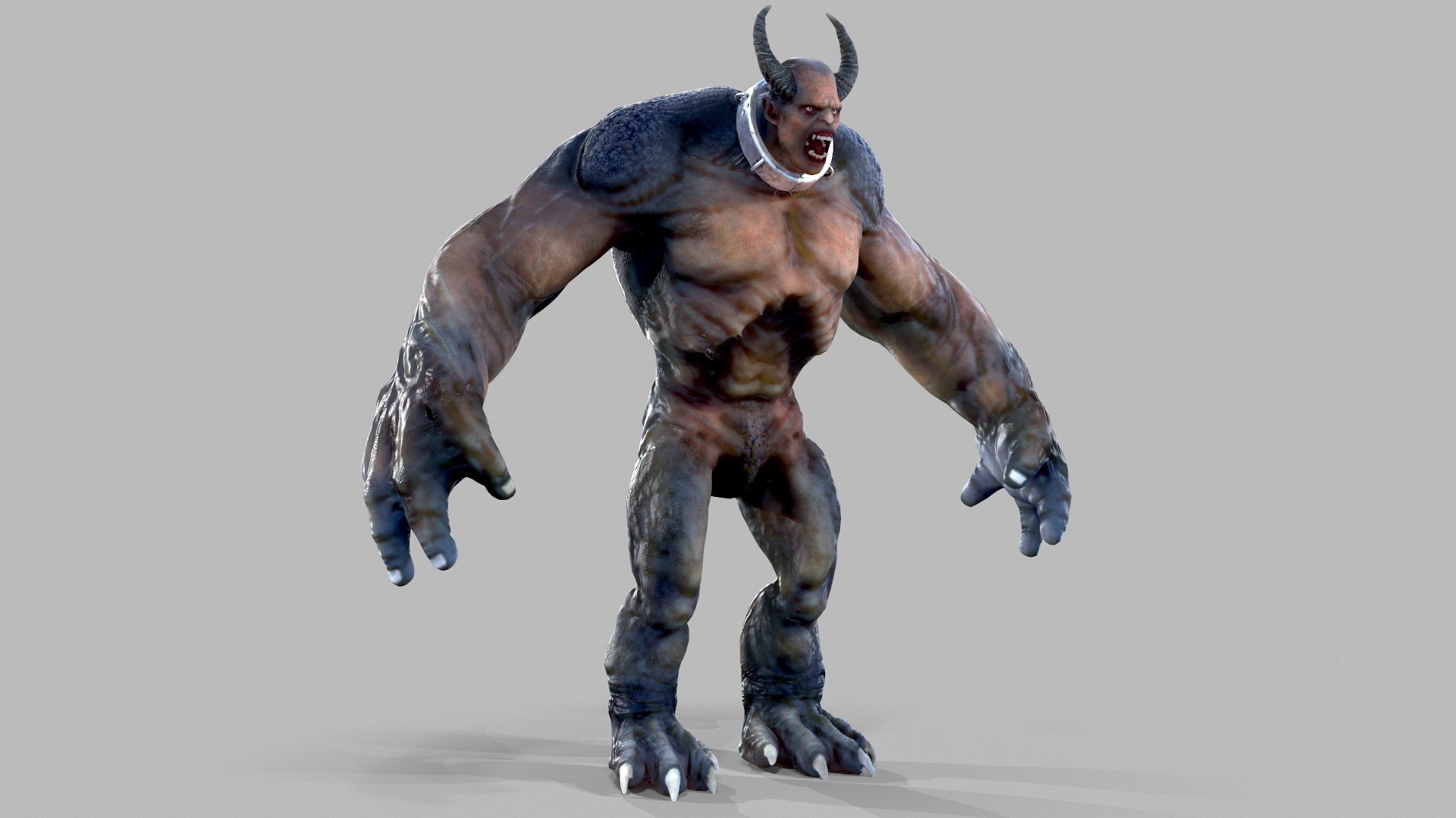 Abomination cartoon evil character 3D model