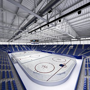 Ice Hockey arena 01 3D model