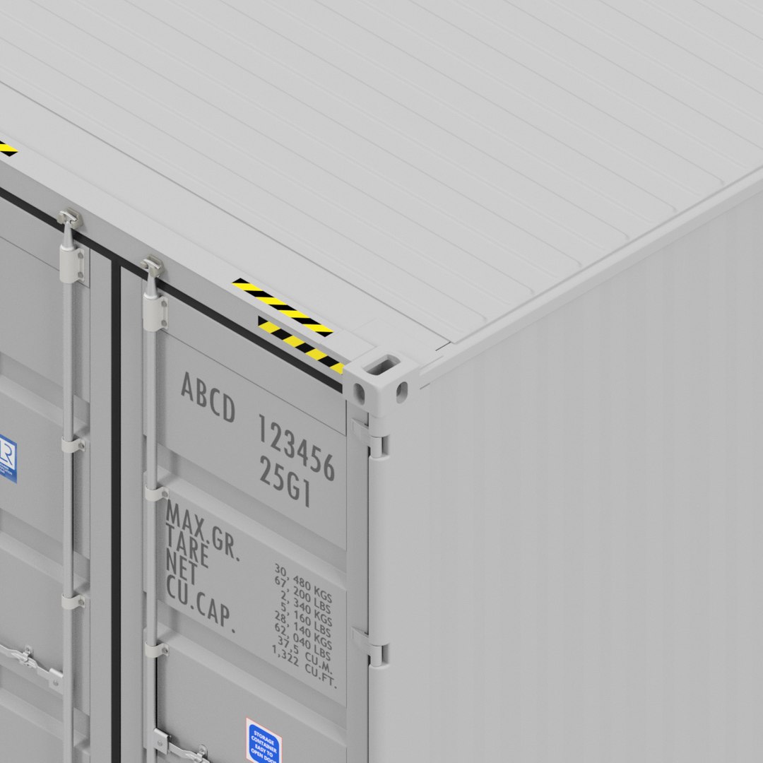 Cad Cube 20 Shipping Container 3D - TurboSquid 1415398