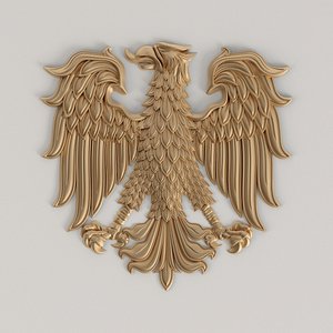 coat arms eagle 3D