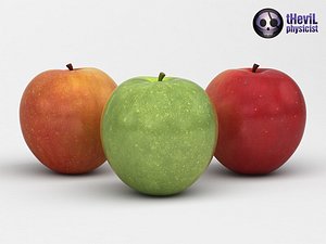 3d apples model