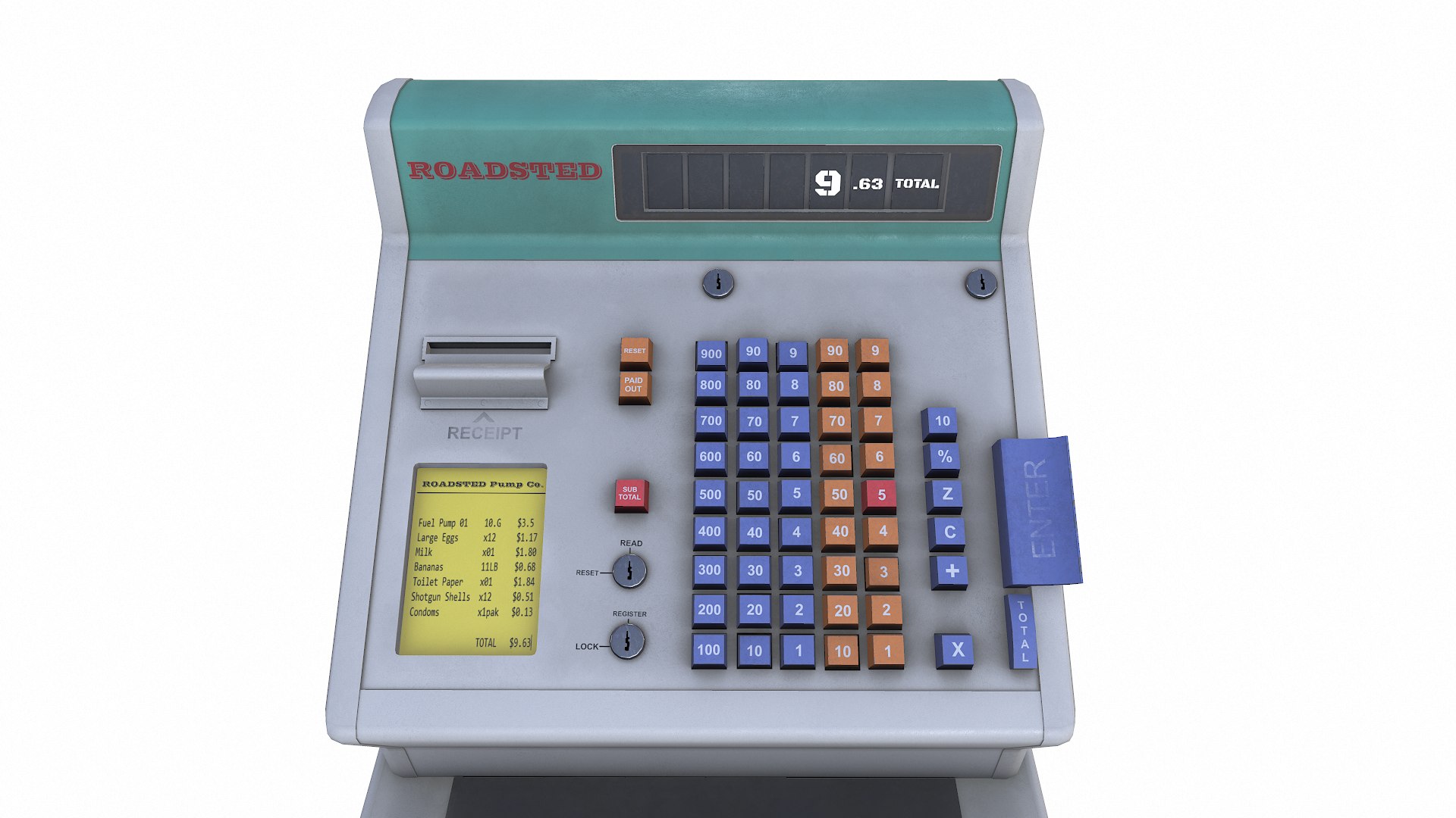 Retro Electronic Cash Register Low-poly PBR model https://p.turbosquid.com/ts-thumb/qm/I0Hz9l/P7/screenshot009/png/1763277084/1920x1080/fit_q87/963dc3275d9acb32171169e274073d920ee1b0c6/screenshot009.jpg