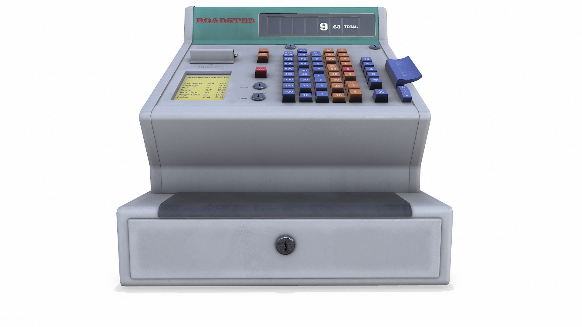 Retro Electronic Cash Register Low-poly PBR model https://p.turbosquid.com/ts-thumb/qm/I0Hz9l/RT/screenshot008/png/1763277090/1920x1080/fit_q87/6c4fb3267aba073e3fdd1546fadd3eb28da71b58/screenshot008.jpg