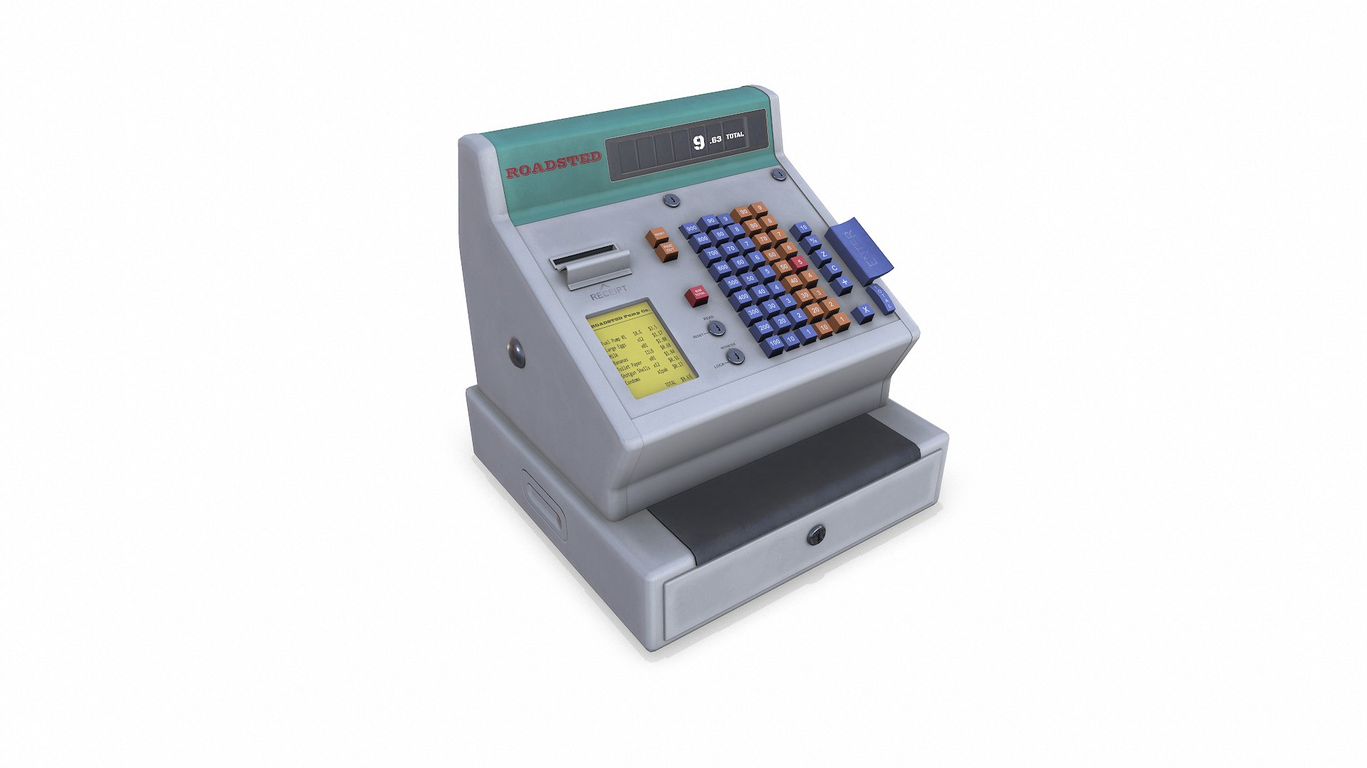 Retro Electronic Cash Register Low-poly PBR model https://p.turbosquid.com/ts-thumb/qm/I0Hz9l/a0/screenshot001/png/1763277075/1920x1080/fit_q87/975517f31768ca0602e8a998bc502ea92f8ee8ff/screenshot001.jpg