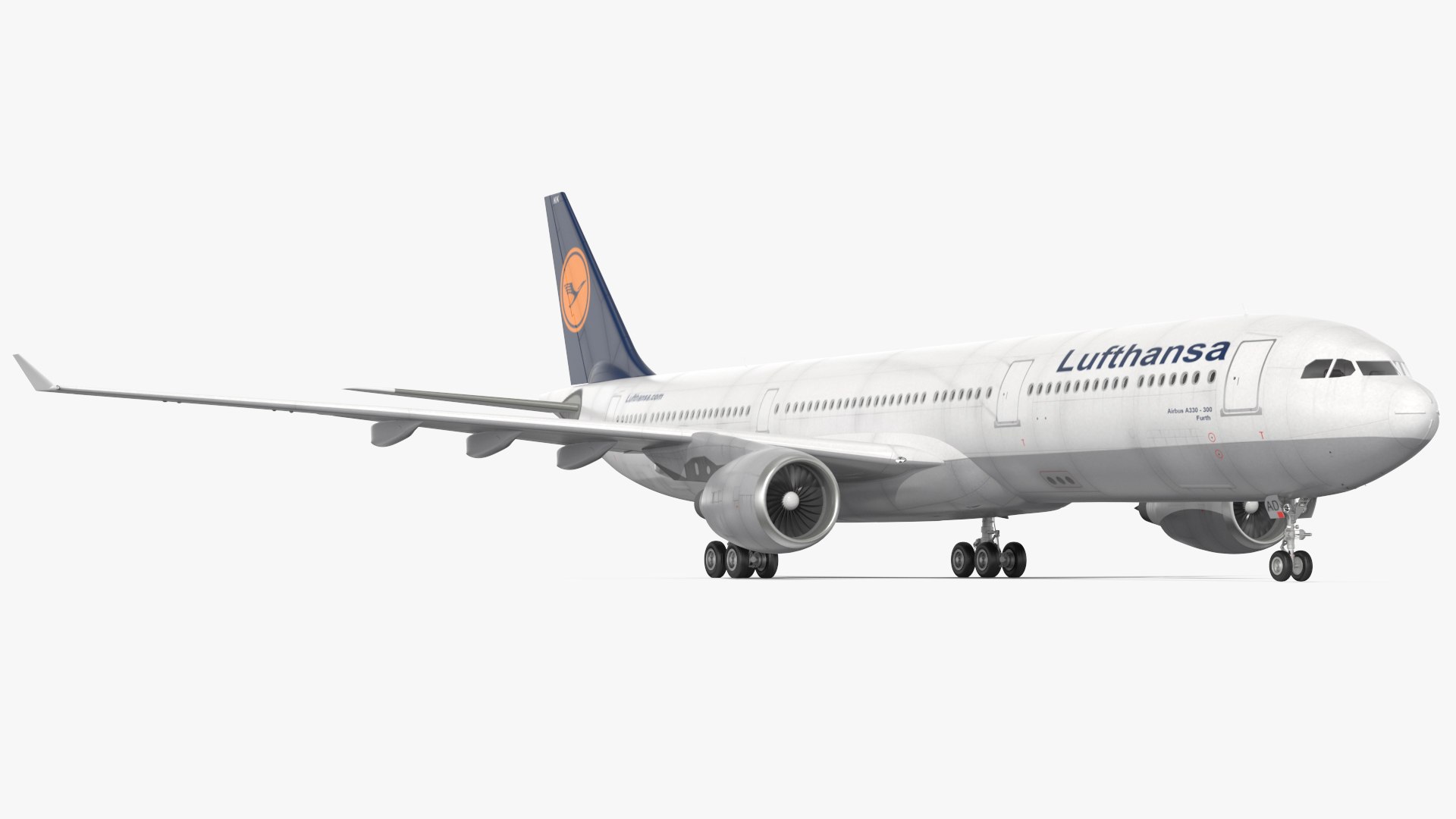 Airbus Planes Rigged Collection 3D model preview