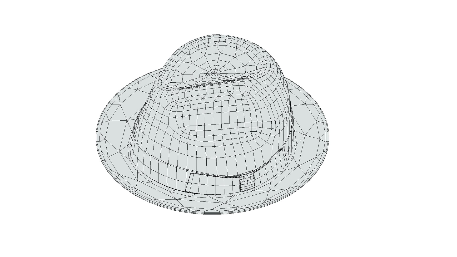 3D Fedora Hat Low Poly PBR Realistic - TurboSquid 1930520
