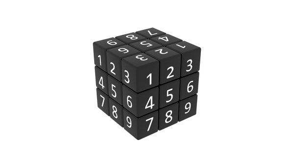 3D Sudoku Cube TurboSquid 1758495