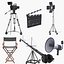 movie directors camera light 3D model