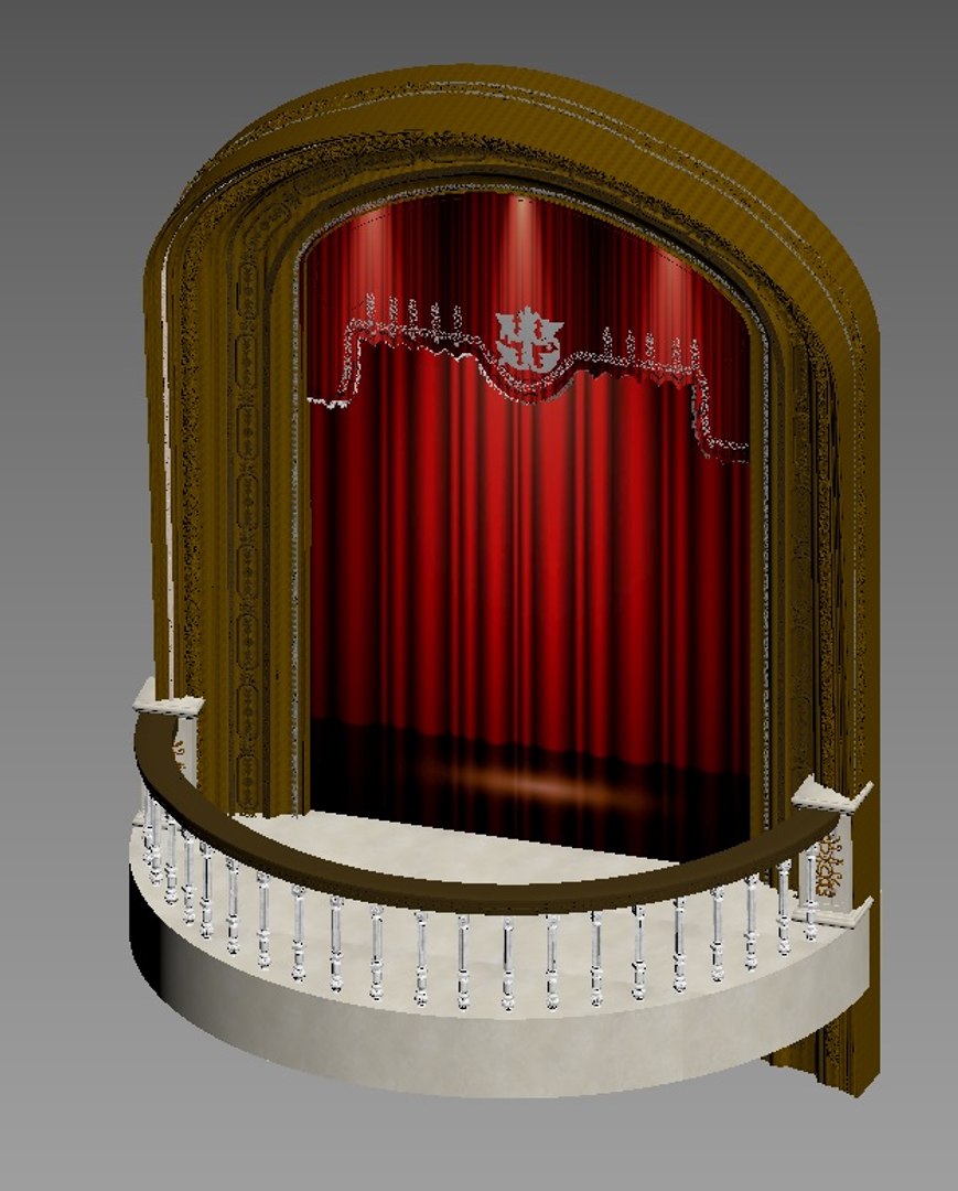 3D Balcony Classical Model - TurboSquid 1472002
