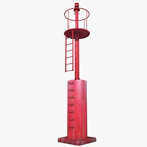 3d harbour beacon model