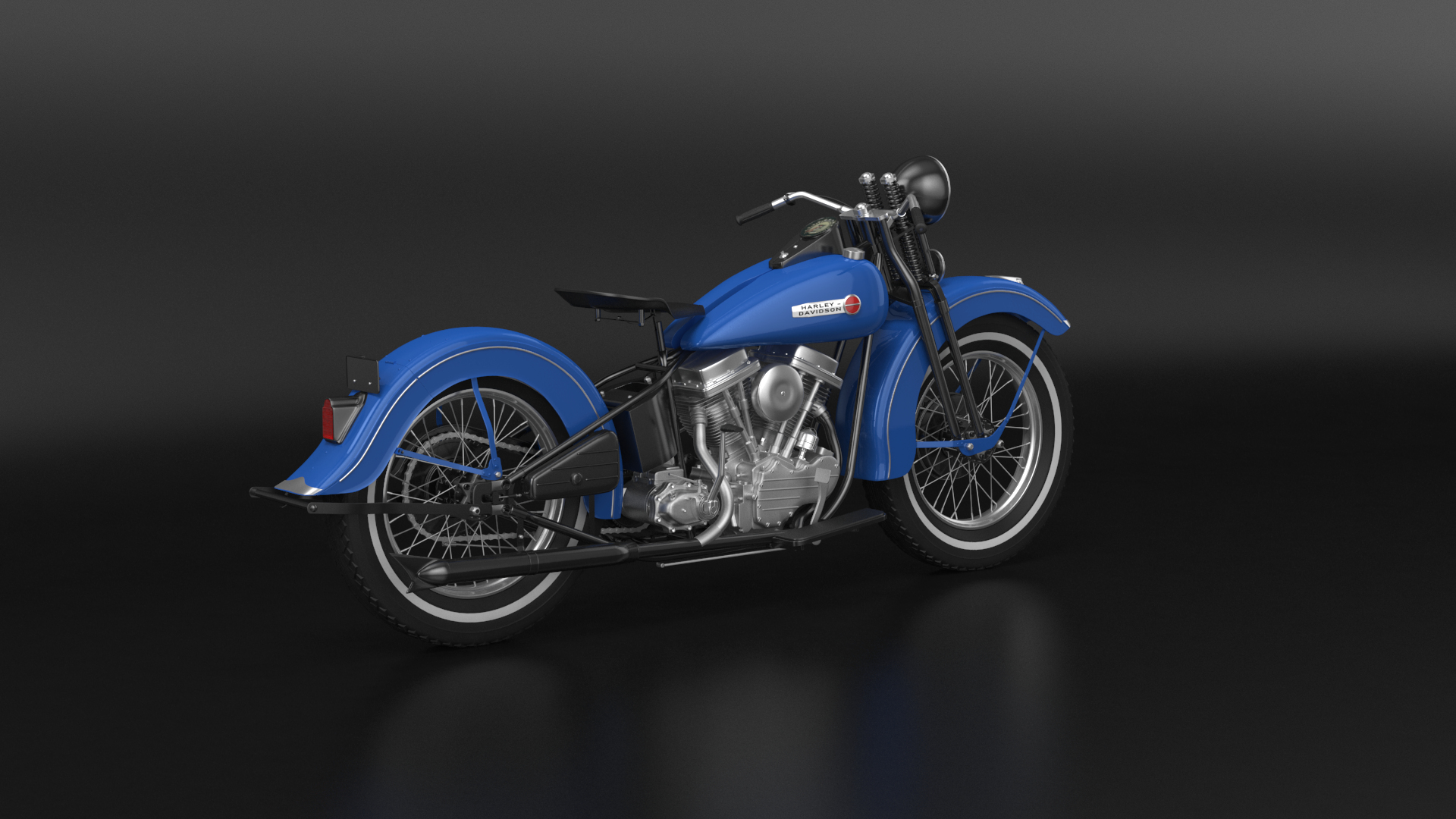 3D Harley Davidson Panhead 1948 And Sportster Forty Eight Collection Model TurboSquid 1860170