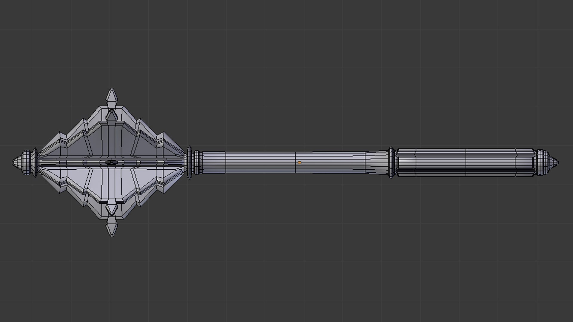 3d Flanged Mace - Ready Model