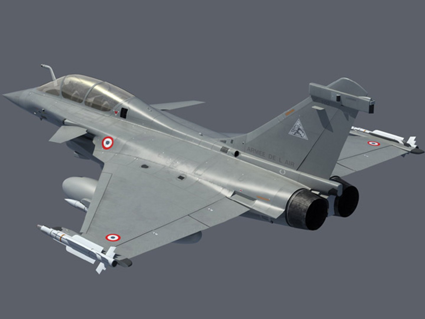 rafale french fighter aircraft 3d model