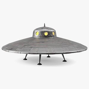 3D Dirt UFO Ship Stand