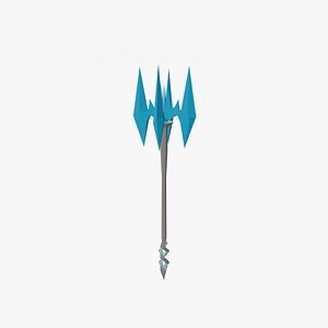 LOW POLY Ice Staff 3D model