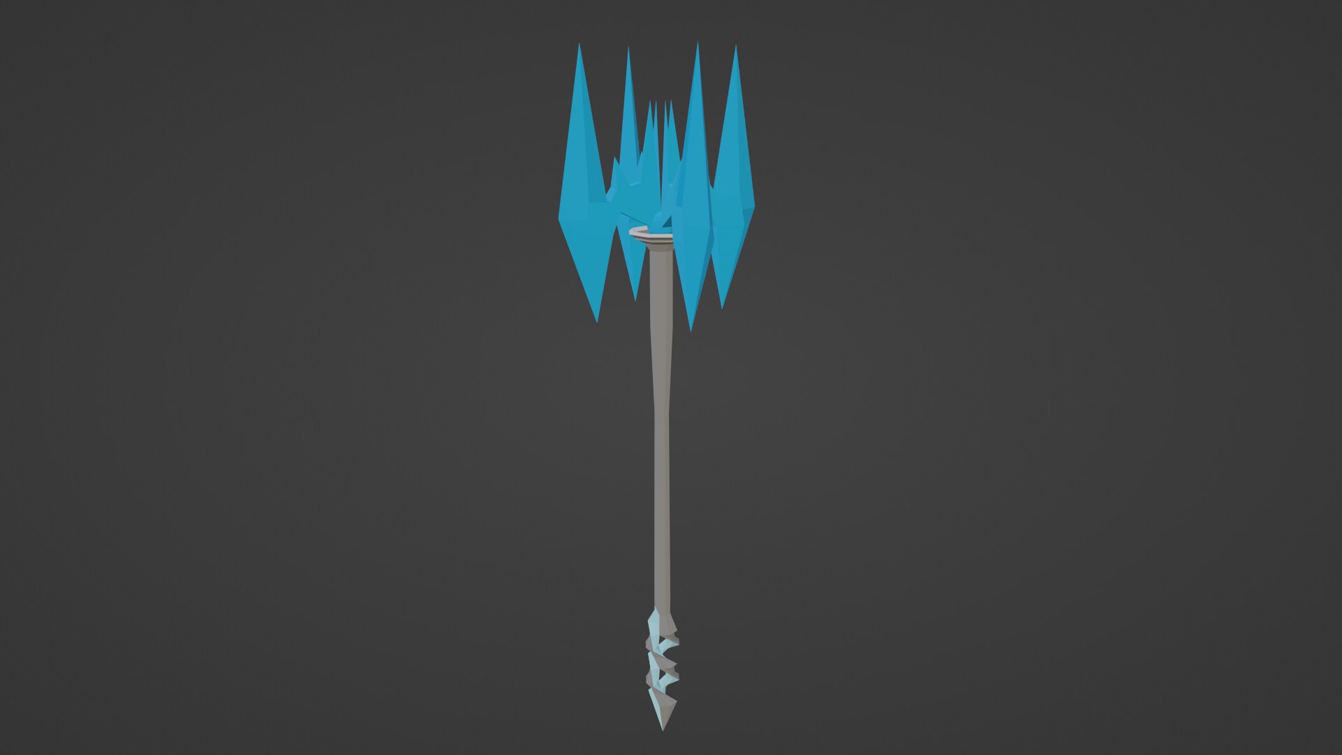 3D LOW POLY Ice Staff 3D model TurboSquid 2132036