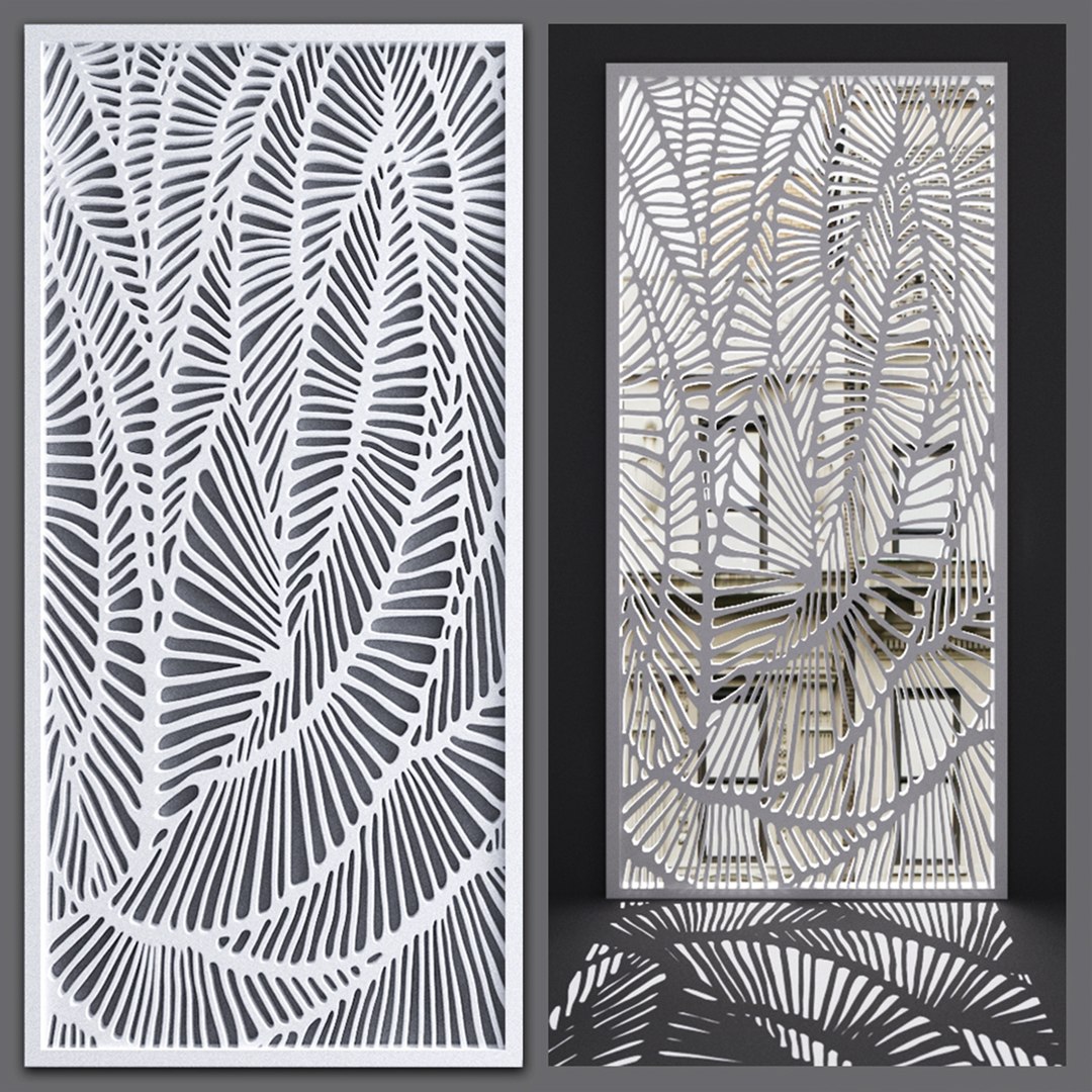 3D Decorative Partitions Pattern Model - TurboSquid 1351382