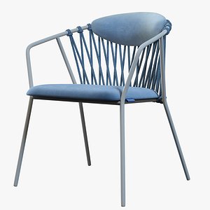 3D Wicker chair Exterior model
