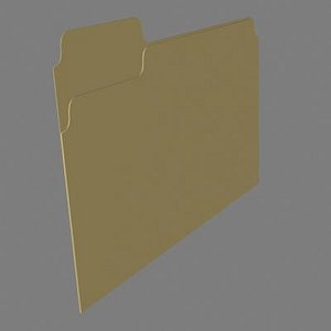 3d manilla folder