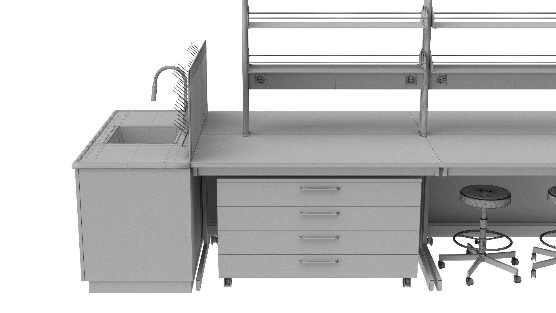 3D laboratory table model - TurboSquid 1556217