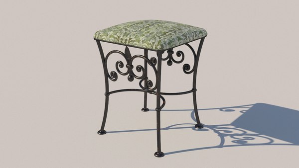 forged stool 3D model