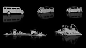 Point Level Animation PLA for School Buss
