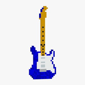 Blue Guitar 3D model