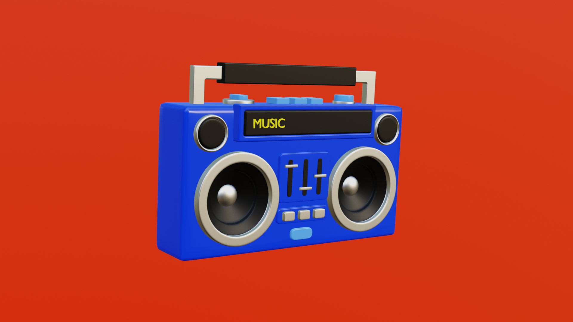 3D Boombox model - TurboSquid 2103268