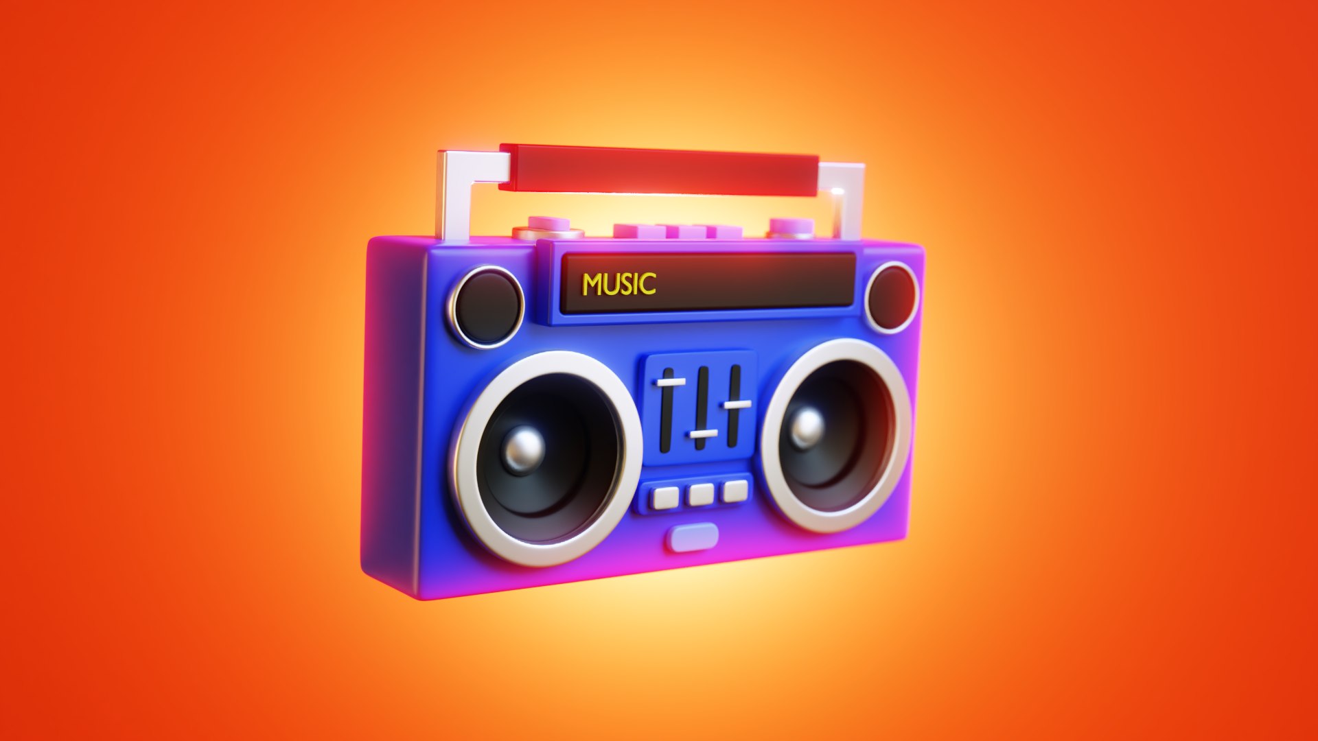 3D Boombox model - TurboSquid 2103268