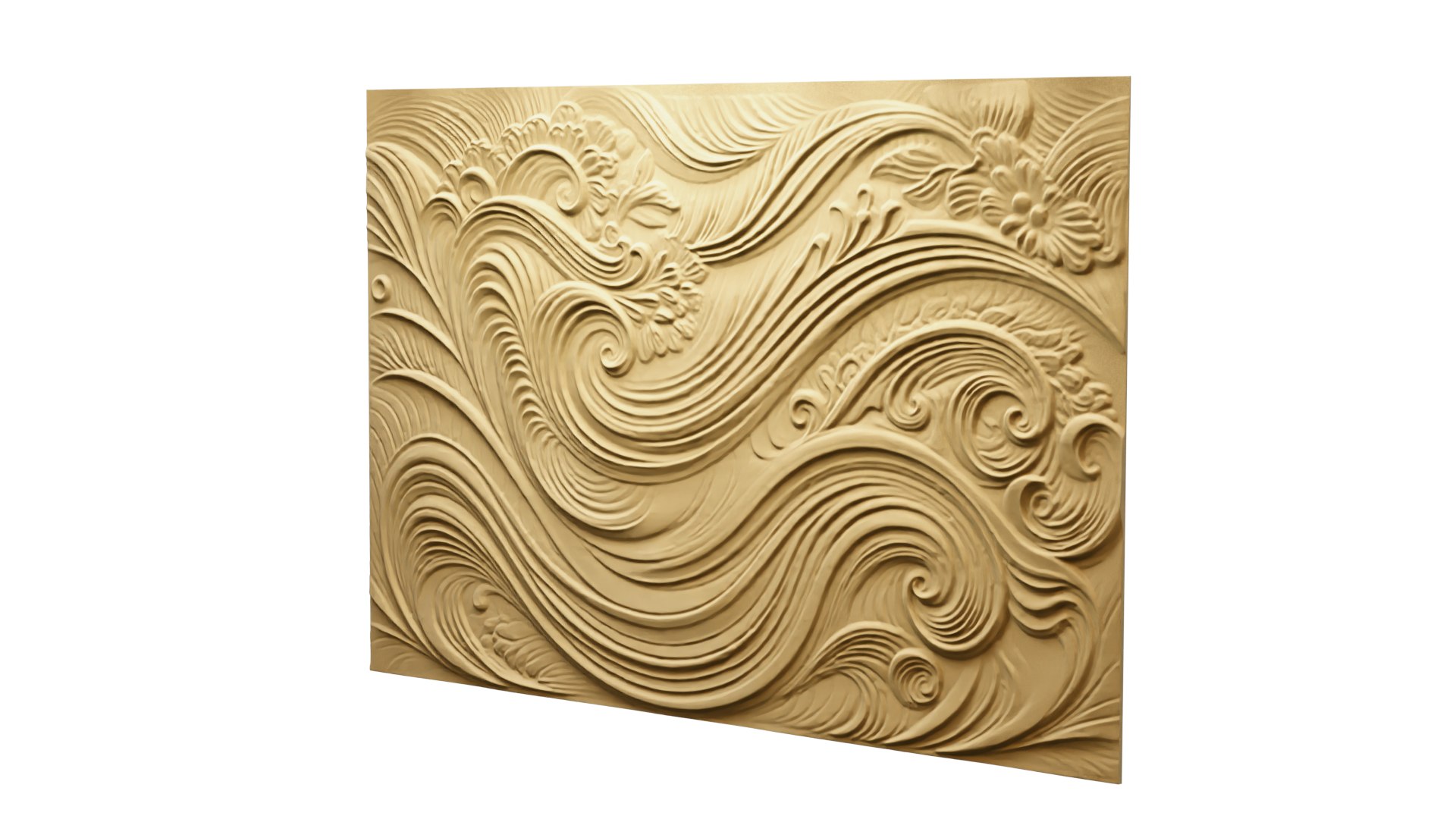 Modern Panel Wall Decor Set Relief Stl Mural CNC 164 3D Model ...