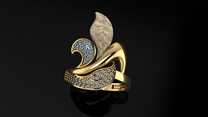 3D model ring gold
