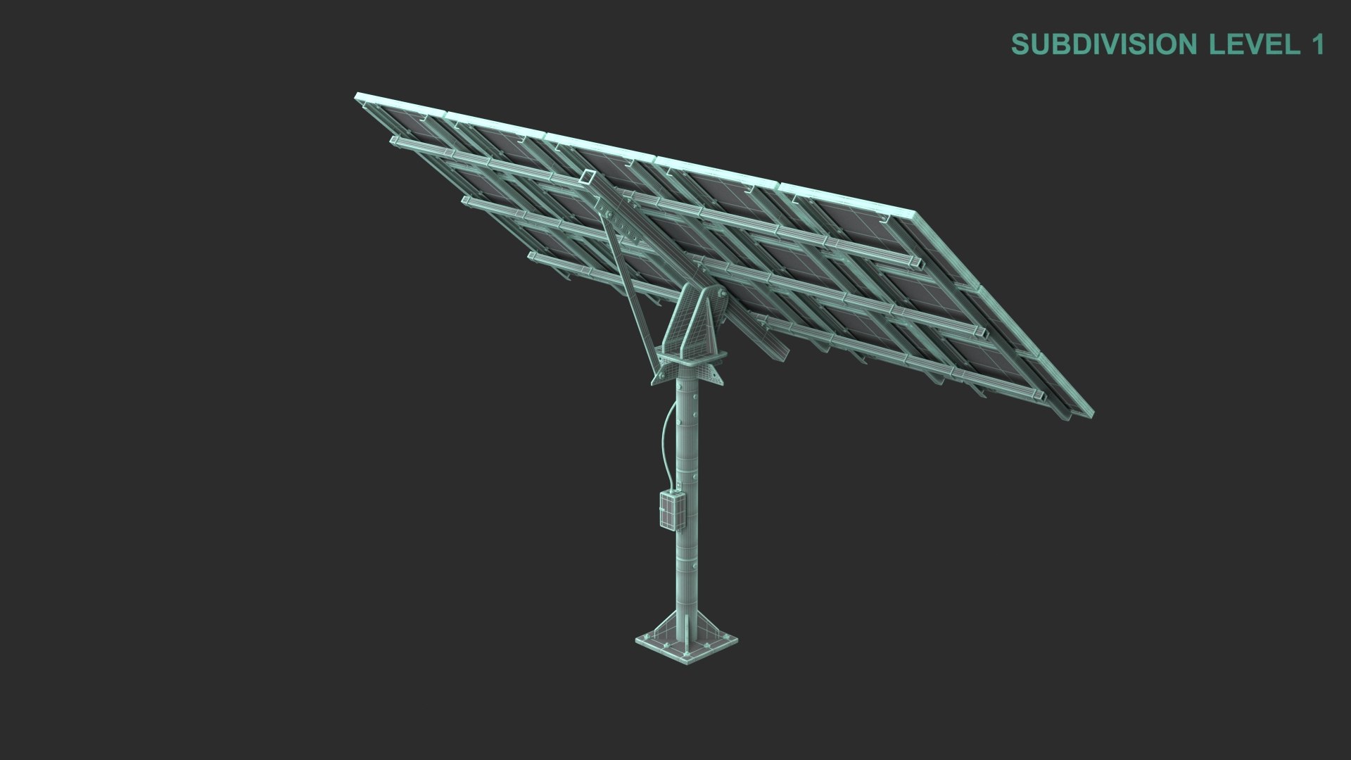 Solar Panel 3D model https://p.turbosquid.com/ts-thumb/qn/6jMe1c/Qg/wireframe0006/jpg/1710155632/1920x1080/fit_q87/6e3dfaf7cfc0fa4ddf5a8dfda8d58f0b83fdbc56/wireframe0006.jpg