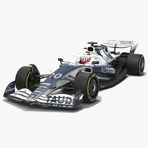 3D Scuderia AlphaTauri AT03 F1 Team Season 2022 Race Car