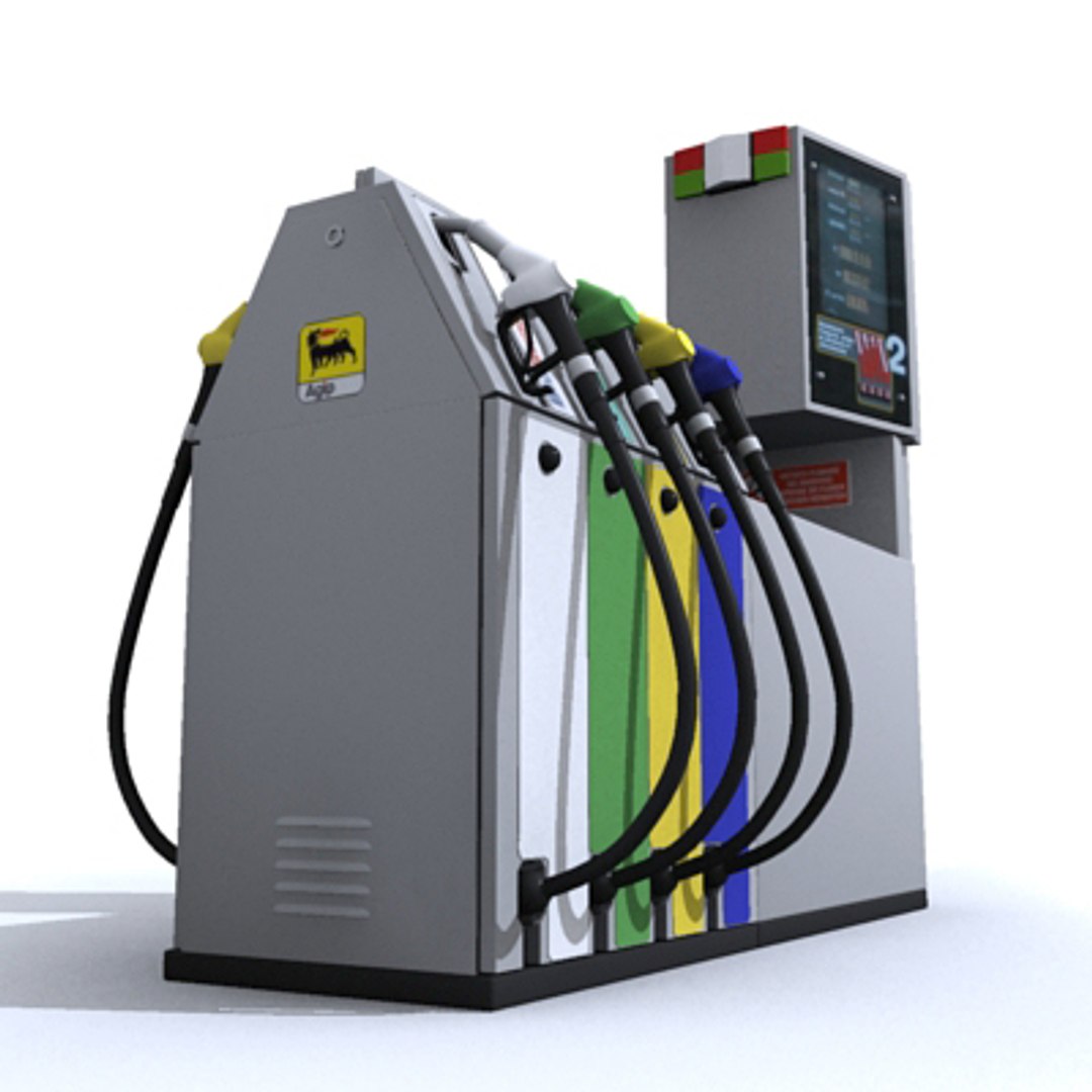 3d Model Petrol Pump